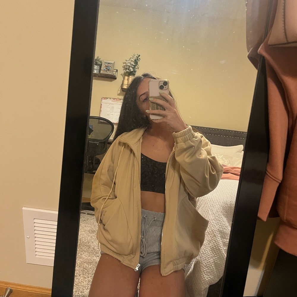 BiBi oversized zip up sweatshirt